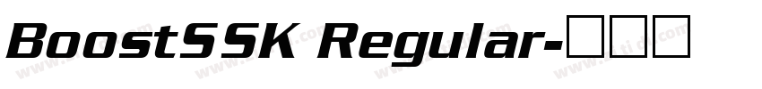 BoostSSK Regular字体转换
